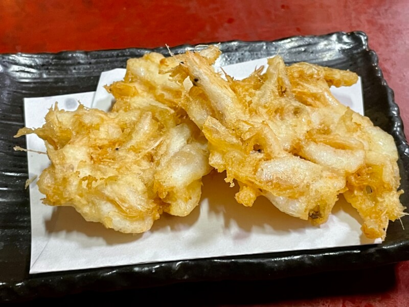 遊亀 祇園店の白えびの天ぷら