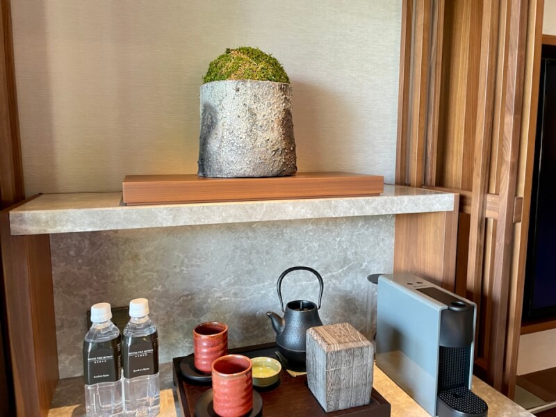 HOTEL THE MITSUI KYOTOの部屋のお茶セット