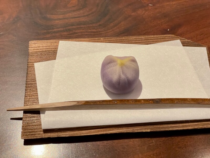 HOTEL THE MITSUI KYOTOのお点前体験で提供されたお菓子