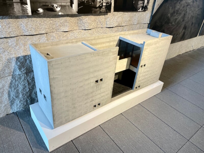 兵庫県立美術館のAndo Galleryにある住吉の長屋の建築模型