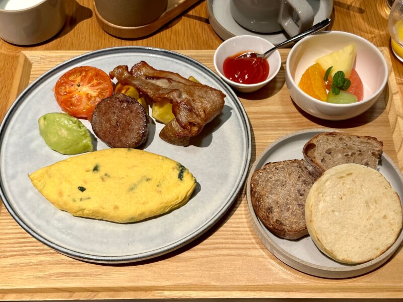 エースホテル京都の朝食（アメリカンブレックファスト）