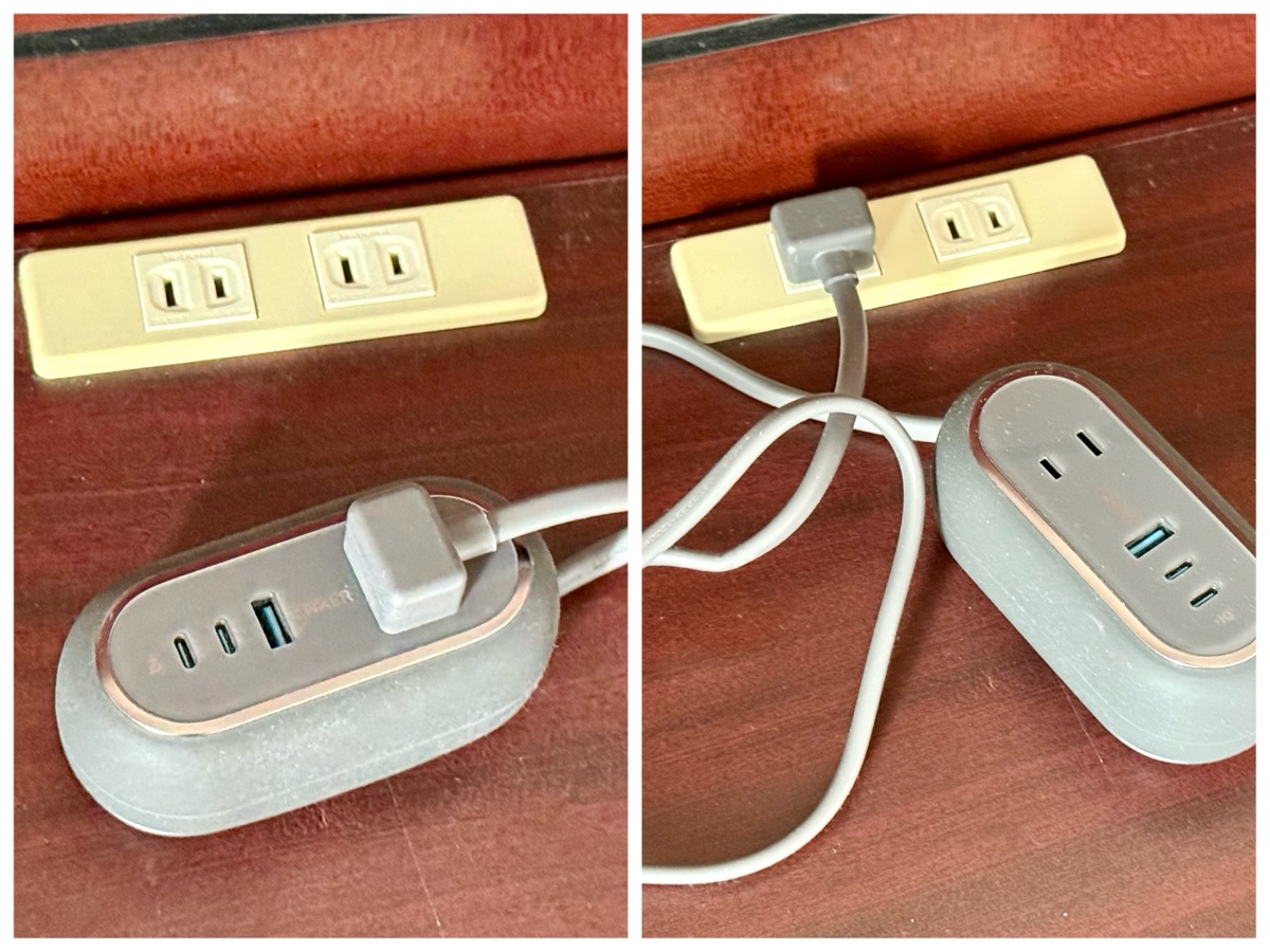 Anker 615 USB Power Stripを利用しているところ