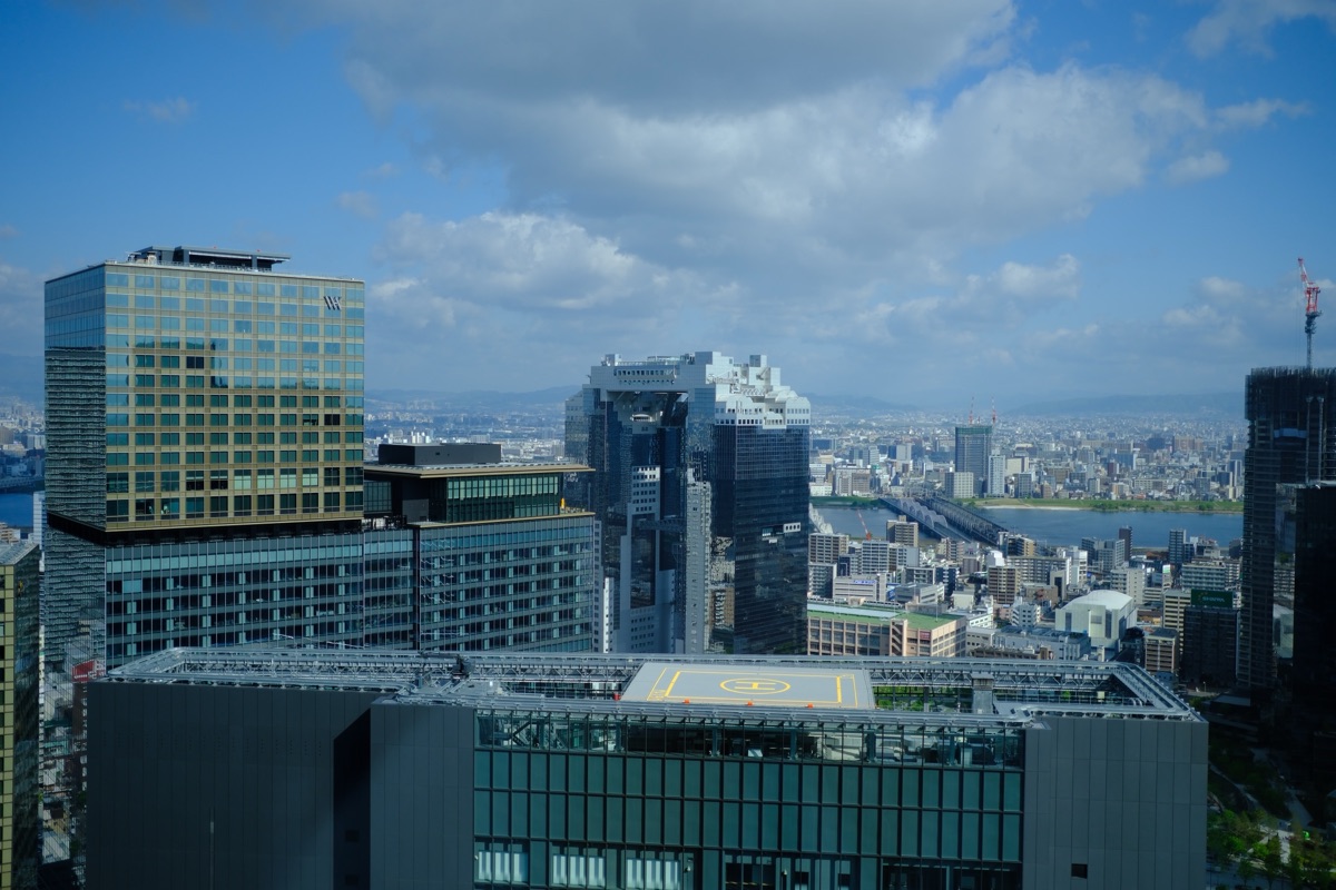 大阪ステーションホテルの部屋からの景色