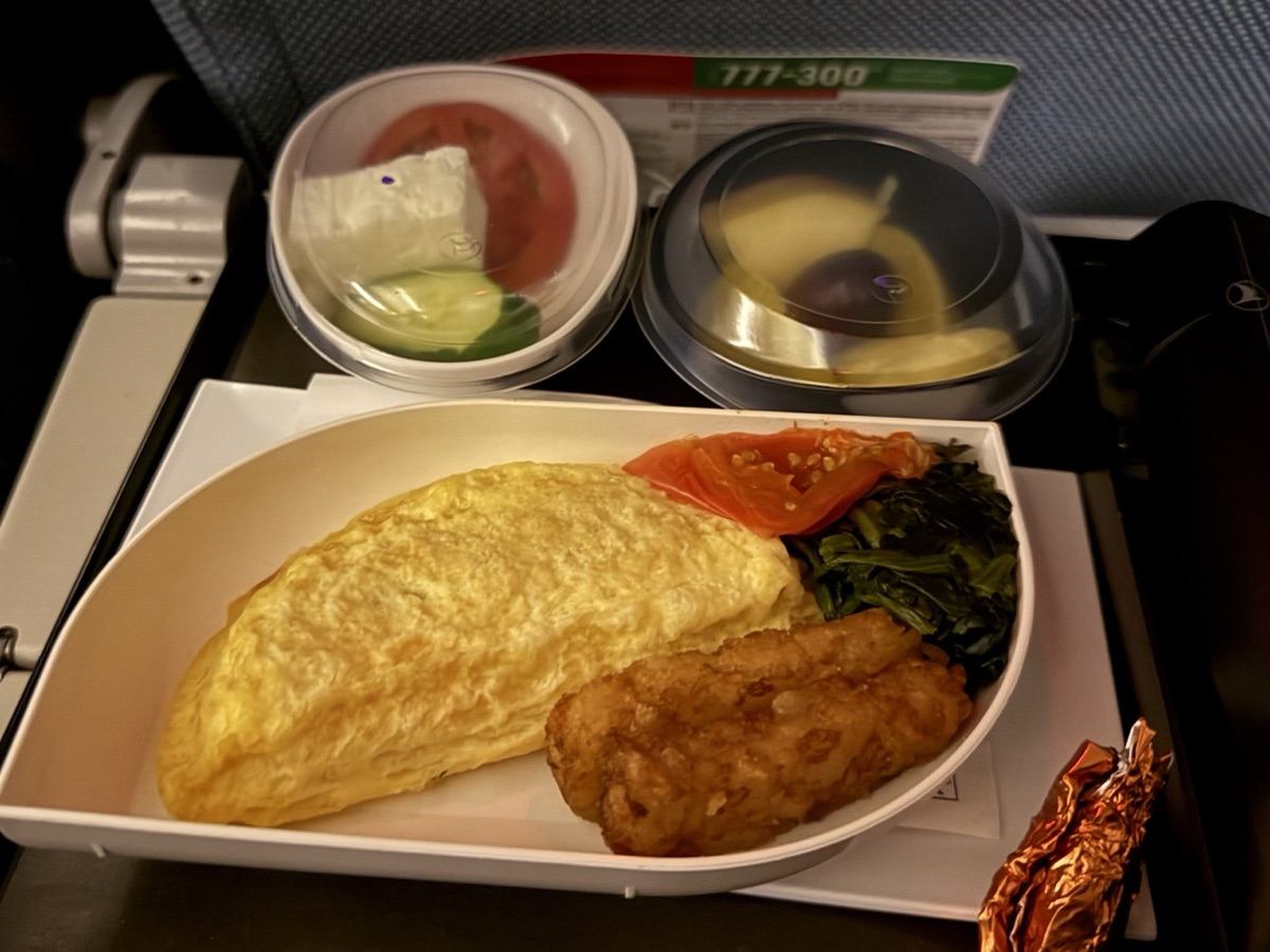 ターキッシュエアラインの機内食
