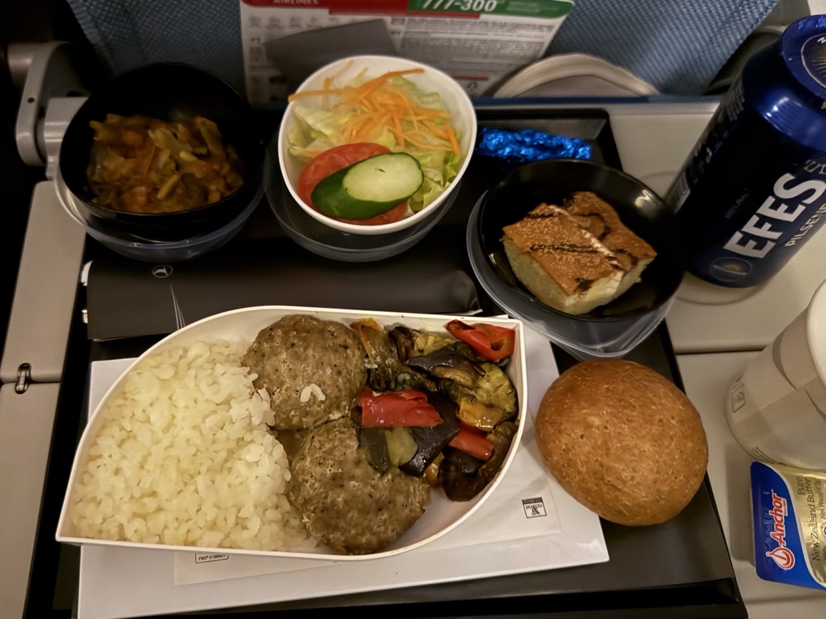 ターキッシュエアラインの機内食