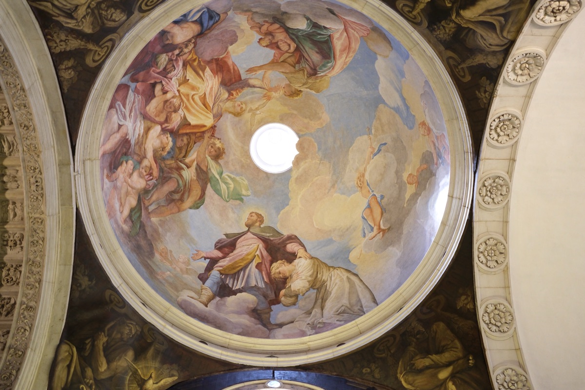 宗教の松明を掲げる慈愛と、聖ロッコに導かれた貧しき病人たち