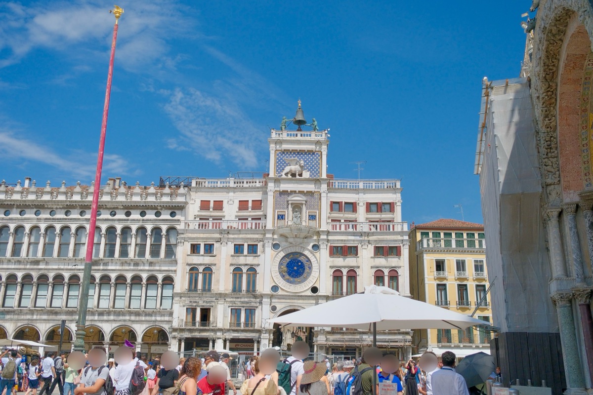 サン・マルコ広場の時計の正面