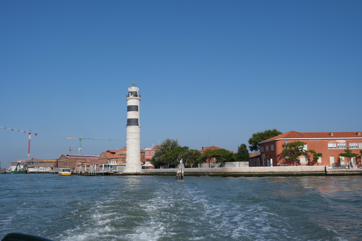 ブラーノ島へ行く途中で見えた灯台