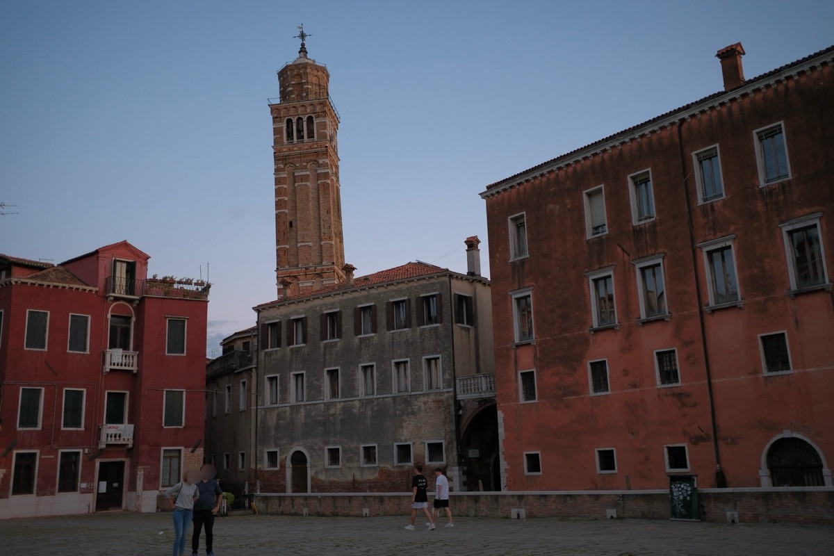 日が暮れかけたヴェネツィアの景色