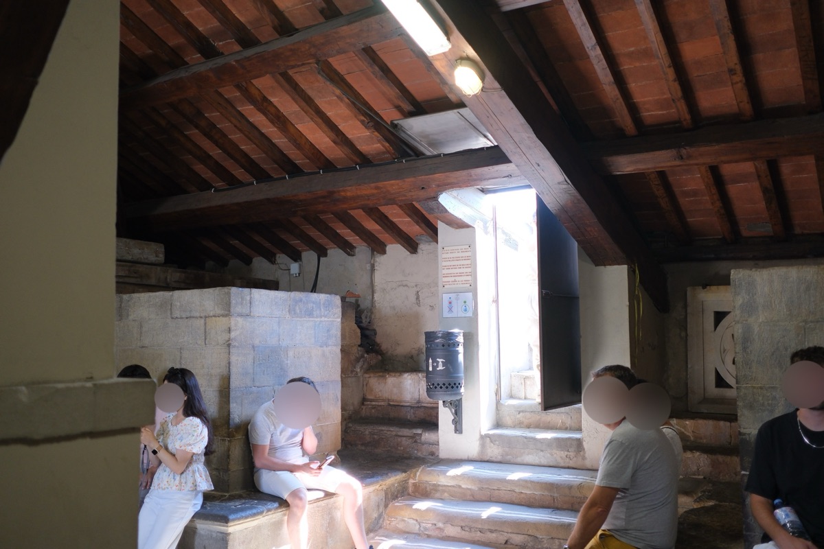 ジョットの鐘楼の頂上のスペース