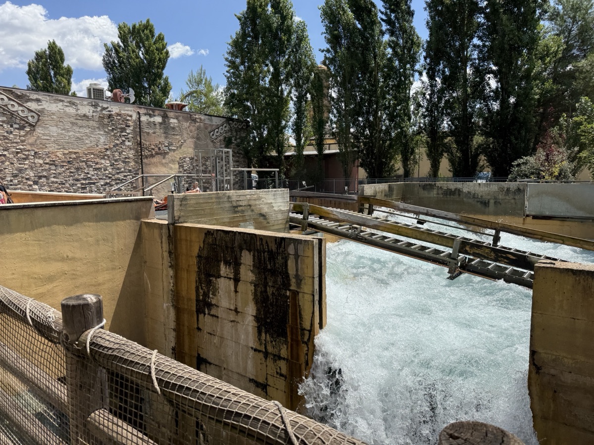 ラピーデの水流の水の多さ