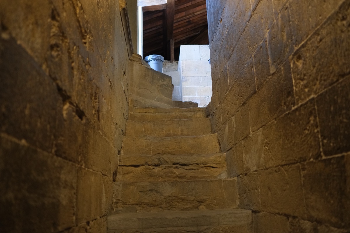 ジョットの鐘楼の最後の階段