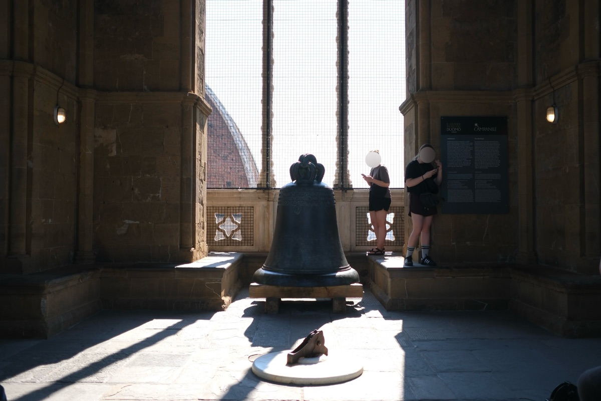 ジョットの鐘楼の踊り場的なところにある鐘