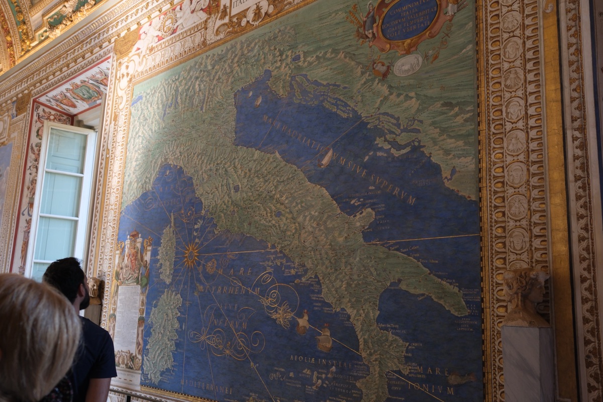 イタリア半島の地図