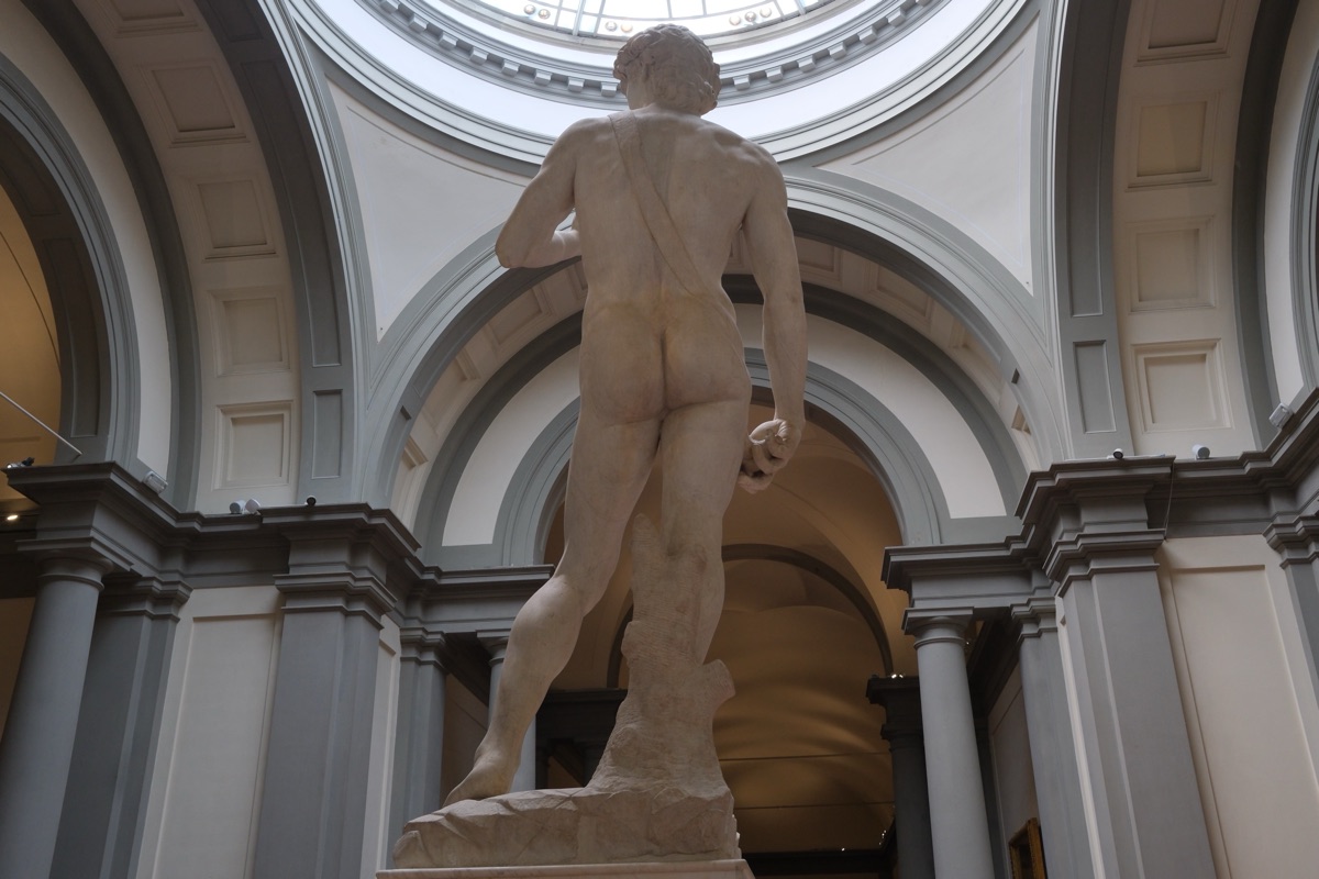 後ろから見たダビデ