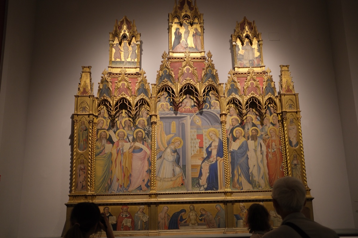 受胎告知と諸聖人のポリプティク