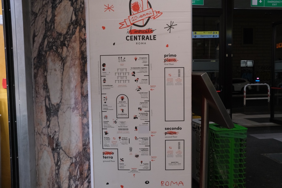 メルカート・チェントラーレ・ローマのマップ