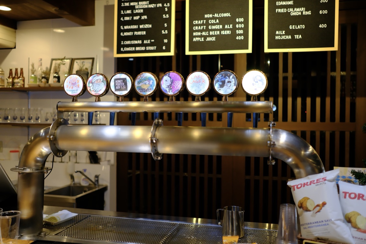 Two Rabbits Brewing BEER HOUSE(二兎醸造直営店)のビール注ぎ口