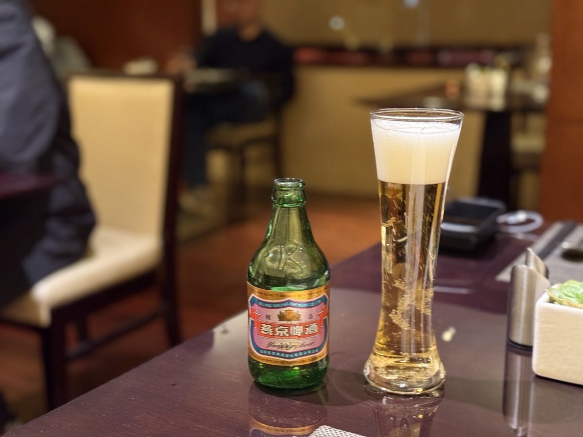 JWマリオット・ホテル北京セントラルのカクテルタイムのビール