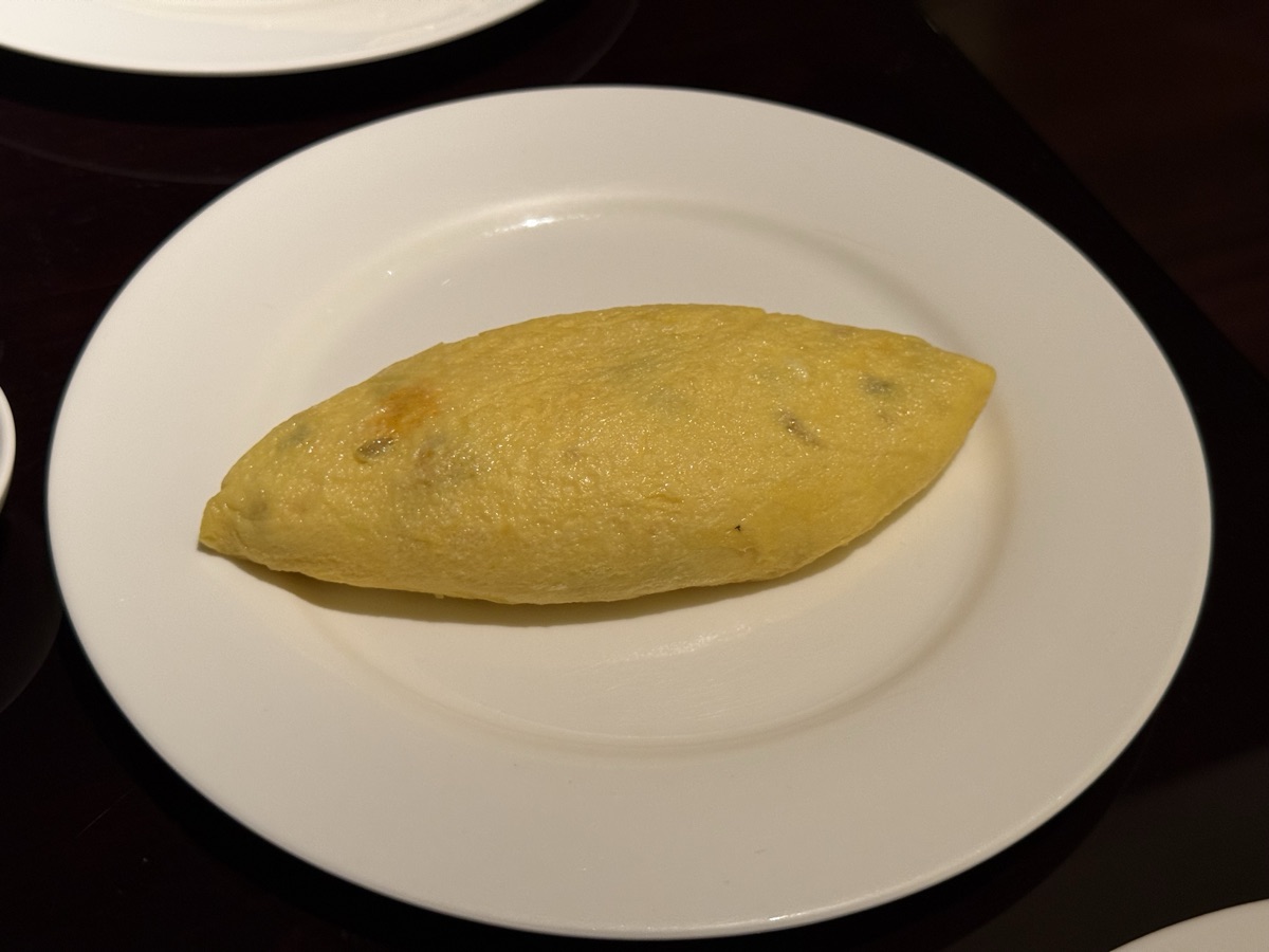 JWマリオット・ホテル北京セントラルのラウンジ朝食のオムレツ