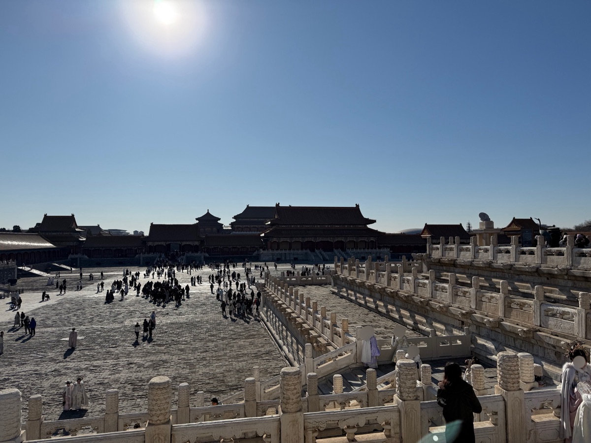 太和殿から見下ろしたところ