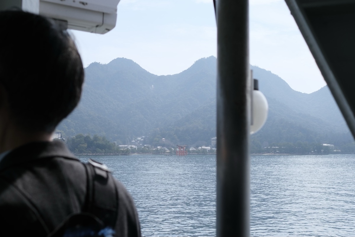 宮島フェリーからの景色