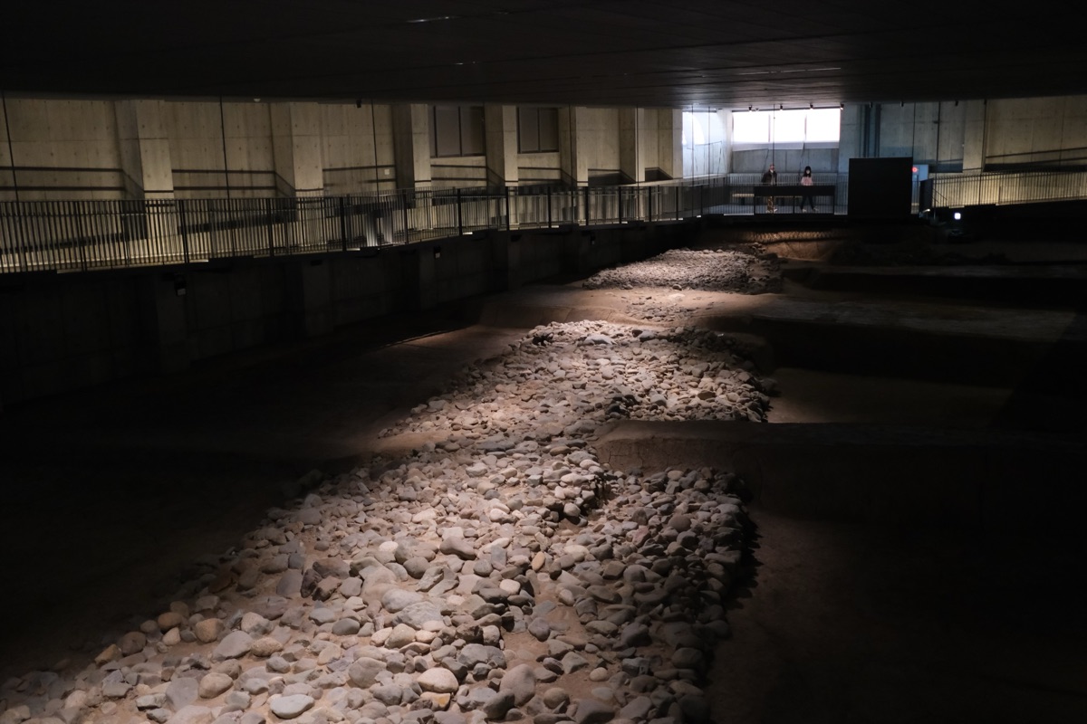 福井県立一乗谷朝倉氏遺跡博物館 本館の遺構展示室