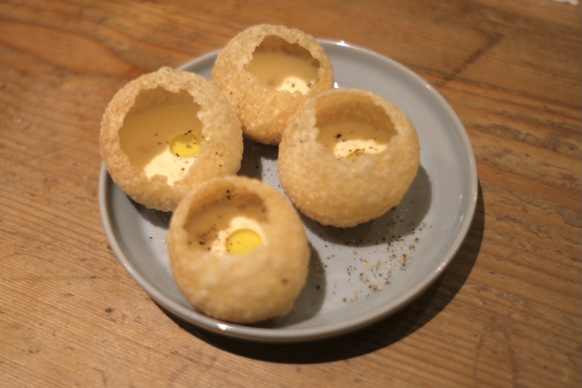 冷製コーンポタージュのパニプリ