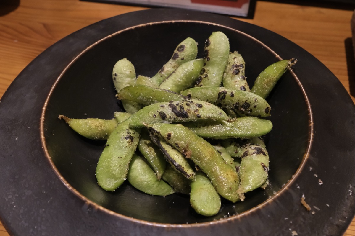 茶豆の鉄板焼き